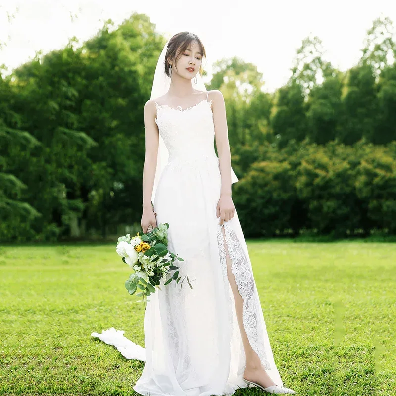 ウェディングドレス 二次会 結婚式 花嫁 ブライダル 演奏会 披露宴 ロング ウエディングドレス キャミワンピース コンサート 大きいサイズ フォーマル 前撮り リゾート ノースリープ パーティードレス 海外挙式 ピアノ 発表会 エレガント 送料無料