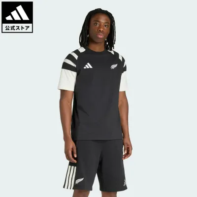 【ポイント15倍 10/04 20:00~10/11 23:59】 【公式】アディダス adidas 返品可 ラグビー メンズ オールブラックス レジャーウェア Tシャツ パフォーマンス メンズ ウェア・服 Tシャツ 黒 ブラック KQ8178 【PTU】