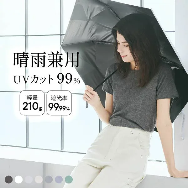 ウォーターフロント クイックシャットライト UVブロック 折りたたみ傘 55cm 日傘 兼用 雨傘 晴雨両用 Waterfront レディース ADIEU 全7色