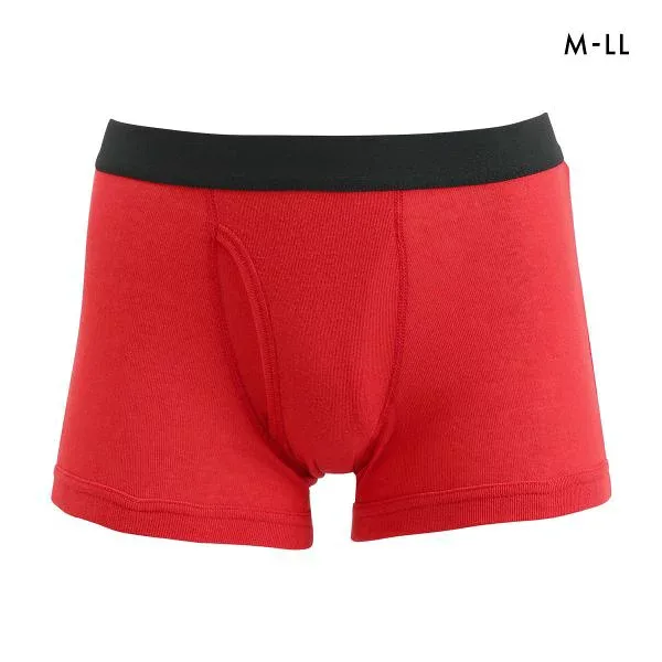 【メール便(20)】 縁起のいい赤下着 メンズ ボクサーパンツ アンダーウェア 前あき 大きいサイズ ADIEU M-LL 男性用 前開き