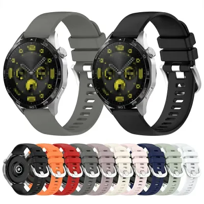 GARMIN バンド HUAWEI ベルト 18MM シリコン バンド幅 交換リストバンド/交換バンド/交換ベルト おすすめ スマートウォッチ通用リストバンド ガーミン フォアランナー Forerunner 265S 255S Music Vivoactive Venu 3S 2S 4S HUAWEI WATCH GT 4 5 GT5 Pro 41mm 42mm