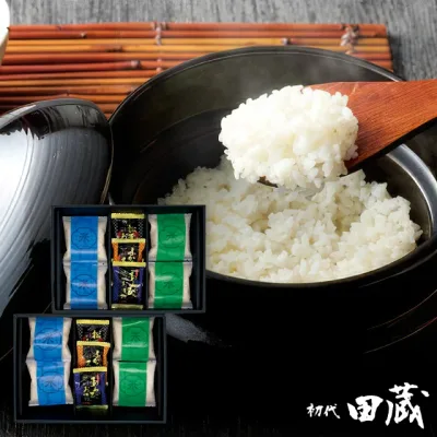 内祝い 送料無料 送料込※沖縄・離島除く 初代田蔵 新潟米食べくらべお吸物ギフトセット HOMARE-6500 食品 お米 惣菜 ギフト 内祝い お祝い お返し 出産内祝い 結婚内祝い 香典返し お供え のし包装 メッセージカード無料 退職 お礼 成人内祝い 引っ越し 挨拶