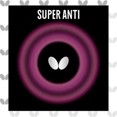 バタフライ(Butterfly) 卓球 ラバー スーパーアンチ 裏ソフト 守備用 (アンチ) 05030 ブラック 厚 SA19B