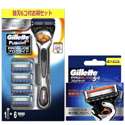 Gillette ジレット プログライド マニュアル ホルダー+替刃5個コンボ+替刃4個 (コンボパックは旧モデル)