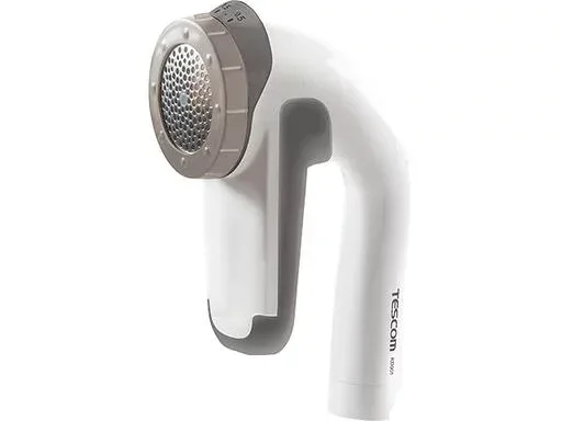 テスコム 毛玉クリーナー 充電式/交流式 海外対応 風合いガード(5段階調整) ダストボックス 【毛だまトレタ】 アタッチメント付属 日本製大型刃 掃除用ブラシ付き ホワイト KD901 W