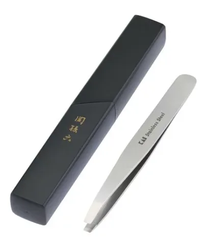 貝印 関孫六 毛抜き 日本製 ピンセット 収納ケース付き 鼻毛 眉 ムダ毛 HC1805