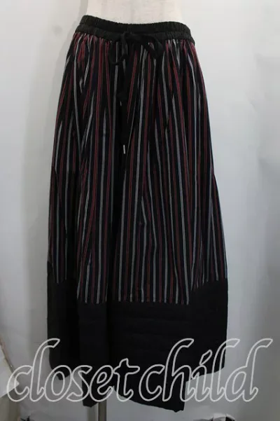 税込3980円以上購入で【送料無料】【USED】Vivienne Westwood / リバティー切替マキシスカートヴィヴィアンウエストウッド ビビアン00(ワンサイズ) 灰x紺 【中古】 H-26-08-16-020-sk-OD-ZH