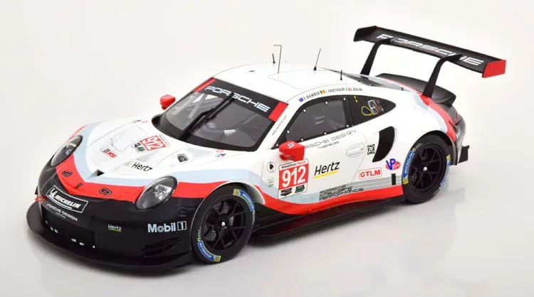 イクソ 1/18 ポルシェ 911 991 GTE RSR #912 24時間 デイトナ 2017 Ixo 1:18 Porsche 911 991 GTE RSR No 912 24h Daytona 2017 Vanthoor/Bruni/Bamber