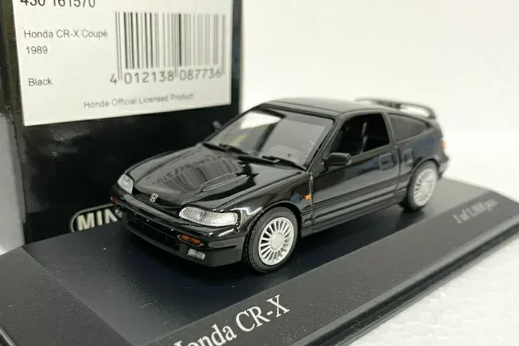 ミニチャンプス 1/43 ホンダ CR-X CRX クーペ 1989 ブラック MINICHAMPS 1:43 HONDA CR-X CRX COUPE 1989 BLACK