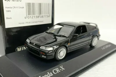 ミニチャンプス 1/43 ホンダ CR-X CRX クーペ 1989 ブラック MINICHAMPS 1:43 HONDA CR-X CRX COUPE 1989 BLACK