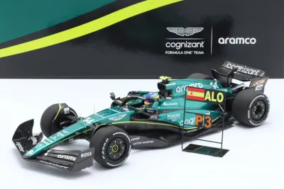 ミニチャンプス 1/18 アストンマーティン AMR23 #14 3rd バーレーンGP フォーミュラ 1 2023 F. Alonso 414台限定Minichamps 1:18 Aston Martin AMR23 #14 3rd Bahrain GP Formula 1 2023 F. Alonso Limited Edition 414 pcs