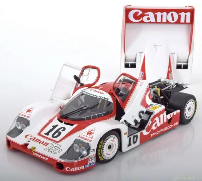 ミニチャンプス 1/18 ポルシェ 956L キャノン #16 ルマン24時間 1984 GTi Engineering R.Lloyd 開閉Minichamps 1:18 Porsche 956 L CANON Le Mans 1984 No.16 Lloyd, Nick Mason, Rene Metge