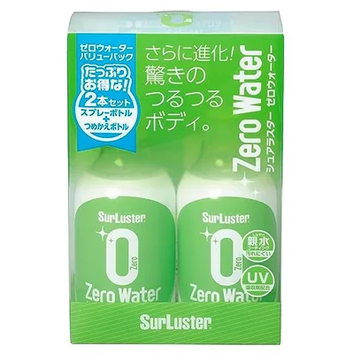 SurLuster(シュアラスター) ゼロウォーター バリューパック 詰め替え 280ml 2本 親水 ガラス系コーティング 約2ヶ月耐久 艶