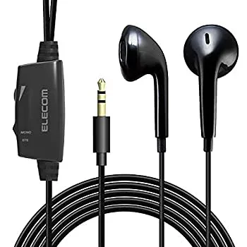 【中古】エレコム イヤホン テレビ用 【圧迫しないセミオープンタイプ】 φ14.2mmドライバー%ダブルクォーテ%Affinity sound%ダブルクォーテ% 5.0m ブラック EHP-TV