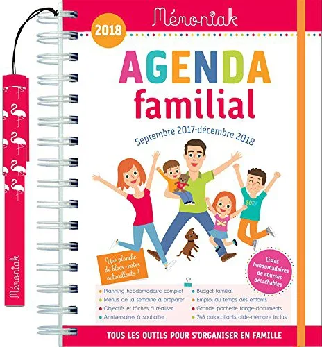 【中古】【未使用・未開封品】Agenda familial M?moniak 2017-2018