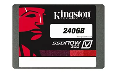 【中古】【未使用・未開封品】キングストン Kingston SSD 240GB 2.5インチ SATA3 MLC NAND採用 SSDNow V300 3年保証 SV300S37A/240G
