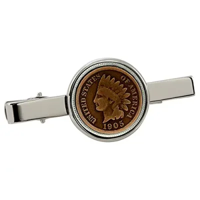【中古】【未使用・未開封品】Indian Penny Silvertoneタイクリップ