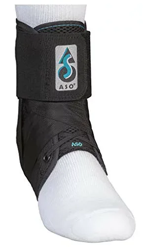 【中古】【未使用・未開封品】ASO Ankle Stabilizing Orthosis - Black - Large by G&M Ltd