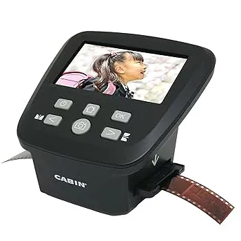 【中古】CABIN コンパクト フィルムスキャナー ネガ デジタル化 35mm/110/126/スーパー8フィルム対応 約1600万画素 ネガ・ポジ・黒白対応 モニタ付 SD保