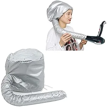 【中古】ヘアードライヤーキャップ、ポータブルヘアドライヤーキャップ、伸縮性グリップ、乾燥、ビブ、カーリング、手持ちヘアワンド用ケア延長ホース、