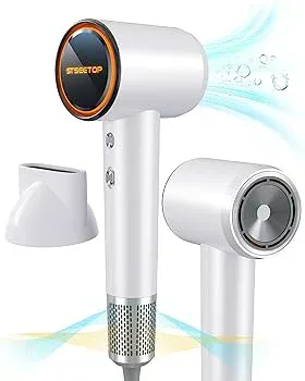【中古】【STSEETOP】新開発 高速 ドライヤー 大風量 速乾 ヘアドライヤー 2億マイナスイオン 1300W 恒温ヘアケア 静音 ブラシレスモーター 高速11万回転
