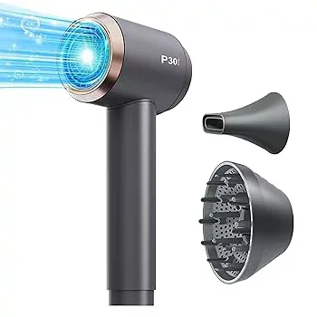【中古】コードレス ヘアドライヤー 充電式 ドライヤーヘア 18-55℃恒温 温風 低騒音 15000mAh 速乾 ドライヤー 庭用/旅行用 アウトドア/キャンプ/ビーチ