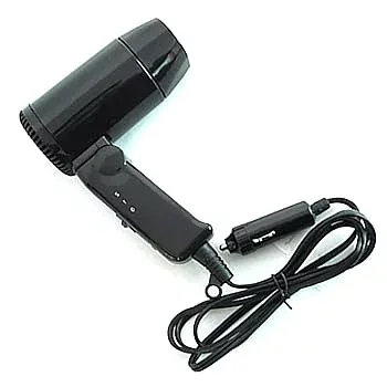 【中古】ヘアドライヤー ドライヤー 車用 折りたたみ式 12V 216W-120W 旅行 ドライブ 家庭用 旅行用 温風 送風 コンパクトヘアドライヤー