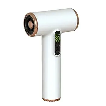 【中古】15000mAh コードレスヘアドライヤー、温度と速度を調整できるポータブル充電式ヘアドライヤー、速乾性トラベルブロードライヤー、キャンプ用