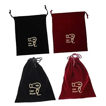 【中古】Healeved 4個 収納袋 ポータブルヘアドライヤーバッグ ヘアドライヤーバッグ巾着 巾着袋 dry bag トートバッグ 巾着ヘアドライヤーキャリア ヘア
