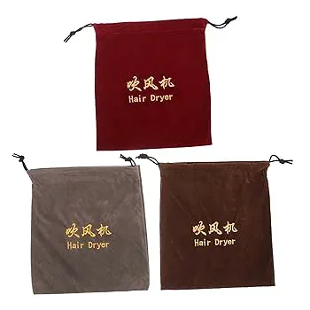 【中古】Gogogmee ヘアドライヤーバッグ 布製収納バッグ 巾着袋 旅行用 糸くず袋 サイン
