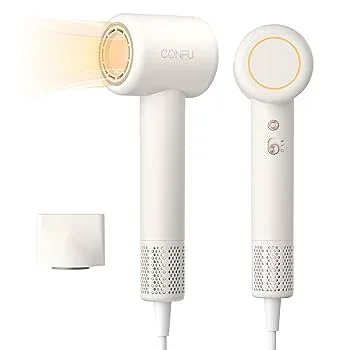 【中古】CONFU ドライヤー 大風量 高速ヘアドライヤー 速乾 1200W 軽量?美髪 2億イオンヘアケアと強力高速モーターなコンパクト 低騒音 家庭用/出張・旅