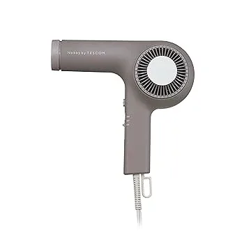 【中古】テスコム ヘアドライヤー プロフェッショナルプロテクトイオン 軽量 NIB400A ラク抜きプラグ Nobby by TESCOM ノビー スモーキーグレー NIB400A-