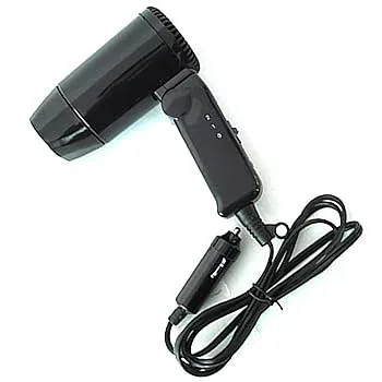 【中古】ヘアドライヤー ドライヤー 折りたたみ式 車用 12V 216W 旅行 ドライブ 家庭用 旅行用 温風 送風 コンパクトヘアドライヤー