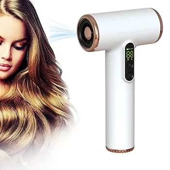 【中古】WTTTTW コードレスヘアドライヤー、タイプC USB充電式ヘアドライヤー、温風と冷風付きコードレスヘアドライヤー、コードレスブロードライヤー、