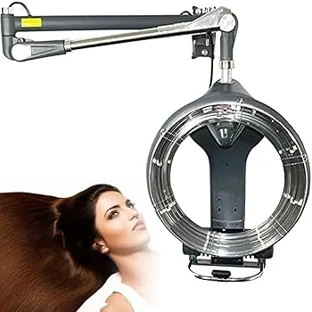 【中古】1200W周回ヘアドライヤー壁掛け、プロフェッショナルヘアパーマカラーアクセラレータープロセッサー、温度調節可能な理髪サロンヒーター、ヘア乾