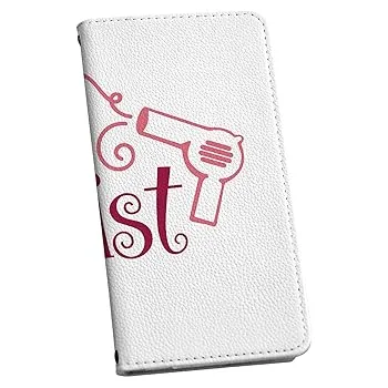 【中古】Galaxy S23 FE 用 手帳型 ケース カバー SCG24 マグネット式 美容院 スタイリスト ドライヤー ピンク 031800