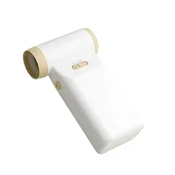 【中古】QUHSSHIK 12V 送風ファンバーベキューコンパクトどこでも持ち運びが簡単 000mah 容量長寿命 Apoke 3 で 1 ヘアドライヤーブラシ送風機, 白