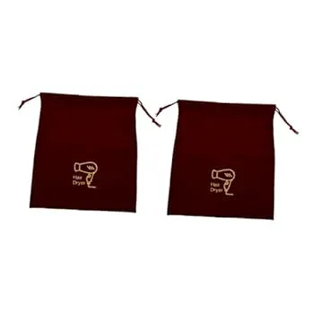 【中古】FRCOLOR 2個 ジュエリー収納袋 旅行用ヘアドライヤーバッグ 巾着ヘアドライヤーバッグ 巾着トラベルバッグ 家と旅行バッグ ヘアツール収納袋 旅