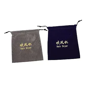 【中古】BIUDECO 2個の防水ヘアブロワーポーチ耐性ヘアドライヤーバッグドローストリングバッグ