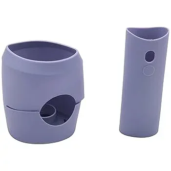 【中古】【未使用】Oikabio パープル ソフトシリコーン保護カバー、用 超音速ヘアドライヤー用 ブロワー用カバースキン360完全保護充電ケース