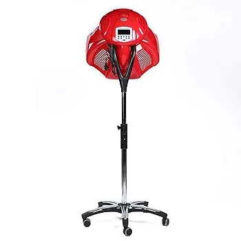 【中古】【未使用】950Wスタンドアップヘアフードドライヤー、ポータブルサロン美容師自立フロアヘアドライヤー、マルチゾーンイオンスチーマー理髪店スパ加熱ツー
