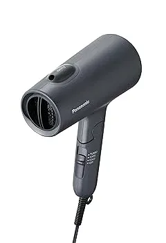 【中古】【未使用】パナソニック ドライヤー イオニティ 速乾 大風量 パワフルドライ 低温モード マイナスイオン ダークグレー EH-NE5L-H