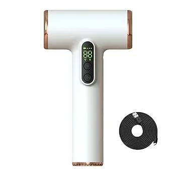 【中古】【未使用】ポータブル充電式ワイヤレスブロードライヤー USB 充電式ヘアドライヤー 3 レベル風速調整ワイヤレスヘアドライヤー寮ヘアドライヤー