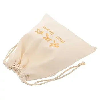 【中古】【未使用】minkissy バッグ ドライヤーの容器 トラベルバッグ ブロワー収納袋 ポーチ オーガナイザーカバー ジュエリーバッグ 旅行 巾着 リネン