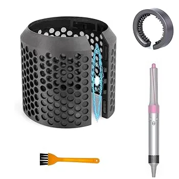 【中古】【未使用】エアラップHS01 HS05 HS05ヘアスタイラーアクセサリー防具,フィルター,外側フィルターカバーとフィルタークリーニングブラシ