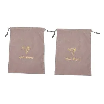【中古】【未使用】Beaupretty 2個 ベルベット バッグ 靴 旅行 バッグ ポータブル 巾着 バッグ ヘア ドライヤー バッグ ヘア ドライヤー オーガナイザー 収納 バッ