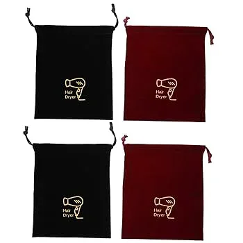 【中古】【未使用】KESYOO 4個 収納袋 防塵バッグ バッグ収納オーガナイザー トラベルドライヤー dry bag トートバッグ ホルダー 巾着 キャリア ファブリック