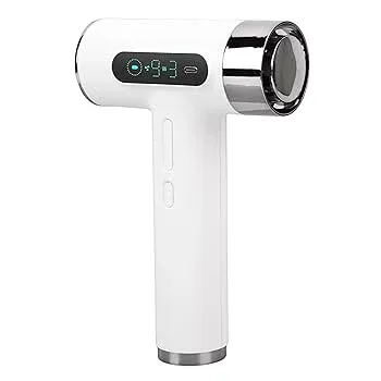 【中古】【未使用】コードレスヘアドライヤー、100000 RPM 高速ヘアブロードライヤー、3 温度および 9 スピード、HD ディスプレイ、USB 充電式、高速乾燥用ノズル付