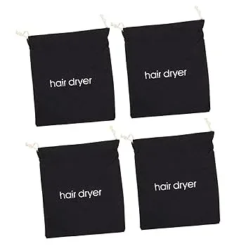 【中古】【未使用】MERRYHAPY ヘアドライヤーバッグセット 4個 刺繍入り 巾着バッグ 旅行 ホテル ヘアドライヤーアクセサリーの整理に