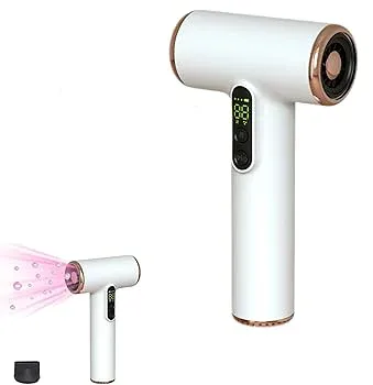 【中古】【未使用】コードレスヘアドライヤー、充電式ヘアドライヤー、バッテリー式ヘアドライヤー、USB ヘアドライヤー、3 つの速度と 3 つの温度コードレス ヘア
